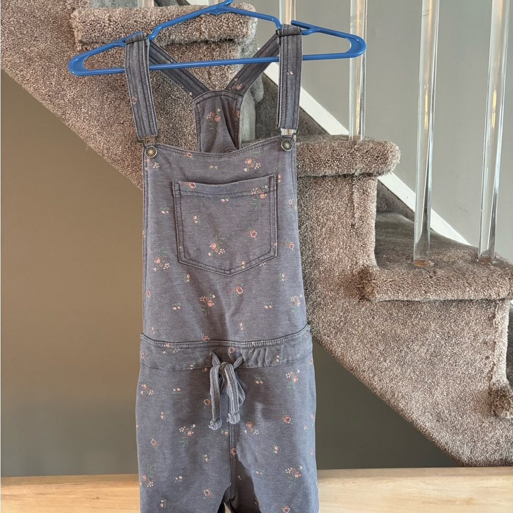 Wallflower Blue, Gray, and Pink Overalls with Adjustable Straps